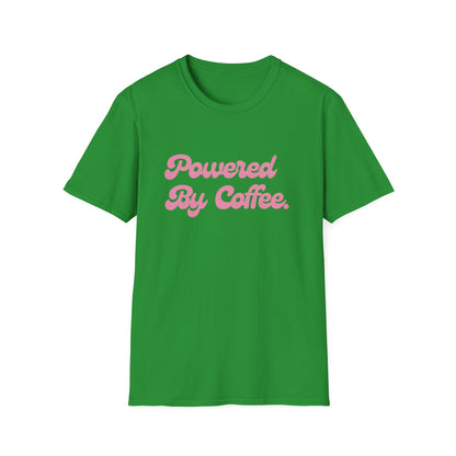 Powered By Coffee Unisex T-Shirt (Pink)
