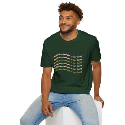 Positivity Changes Everything Unisex T-shirt (Neutral)