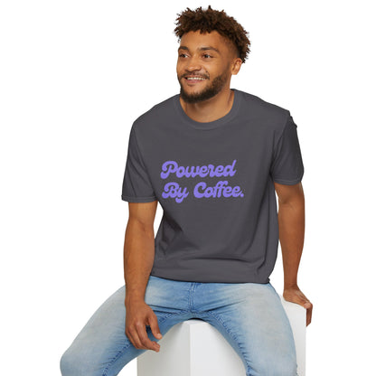 Powered By Coffee Unisex T-Shirt (Purple)