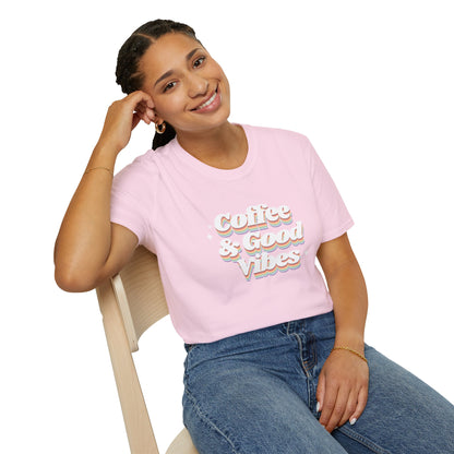 Coffee & Good Vibes Casual Wear Unisex T-Shirt