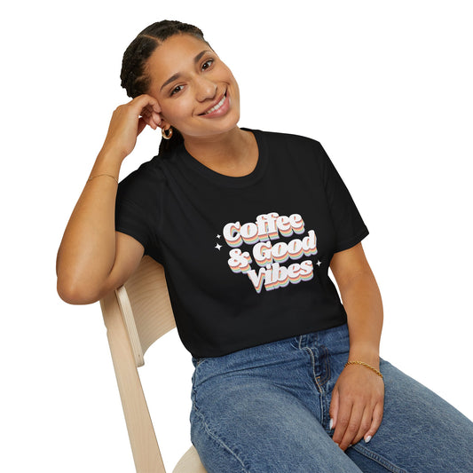 Coffee & Good Vibes Casual Wear Unisex T-Shirt