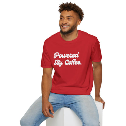 Powered By Coffee Unisex T-shirt (White)