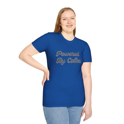Powered By Coffee Unisex T-Shirt (Grey)