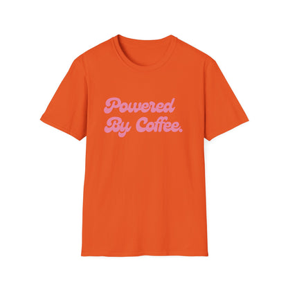 Powered By Coffee Unisex T-Shirt (Pink)