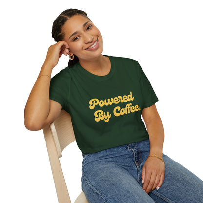 Powered By Coffee Unisex T-Shirt (Yellow)