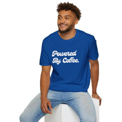 Powered By Coffee Unisex T-shirt (White)