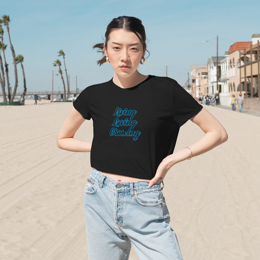 Living, Loving Grwoing Crop Tee