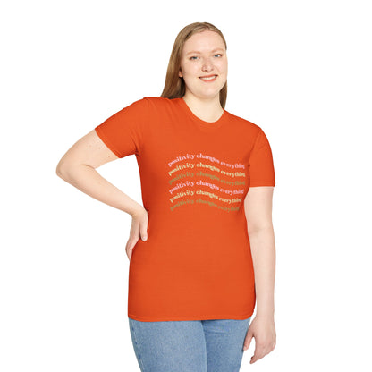 Positivity Changes Everything Unisex T-shirt (Neutral)