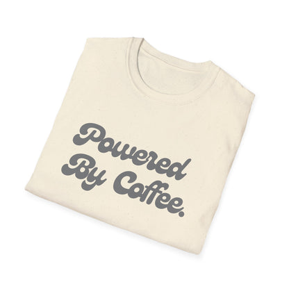 Powered By Coffee Unisex T-Shirt (Grey)