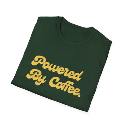 Powered By Coffee Unisex T-Shirt (Yellow)