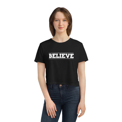 Believe Crop Tee