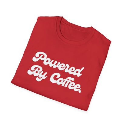 Powered By Coffee Unisex T-shirt (White)