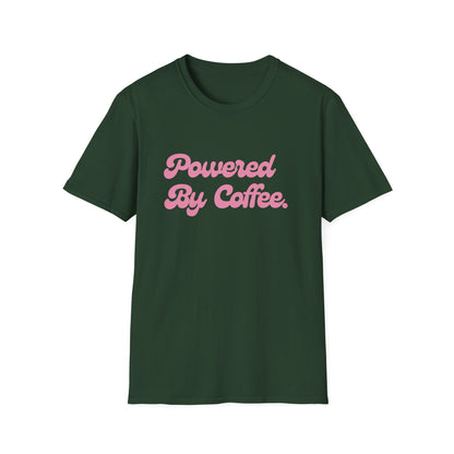 Powered By Coffee Unisex T-Shirt (Pink)