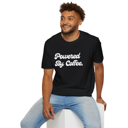 Powered By Coffee Unisex T-shirt (White)