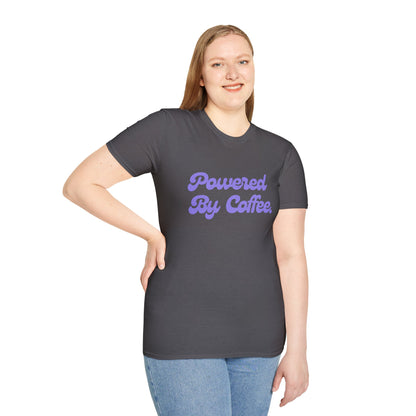 Powered By Coffee Unisex T-Shirt (Purple)