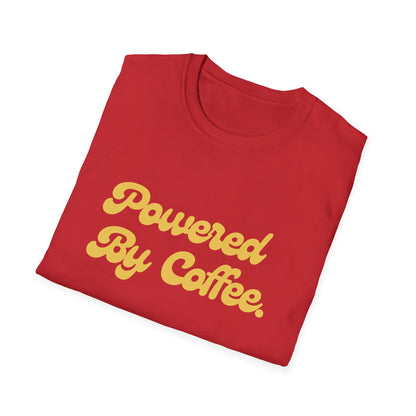 Powered By Coffee Unisex T-Shirt (Yellow)