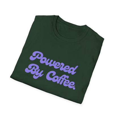 Powered By Coffee Unisex T-Shirt (Purple)