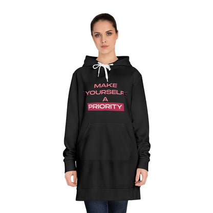 Make Yourself A Priority Hoodie Dress