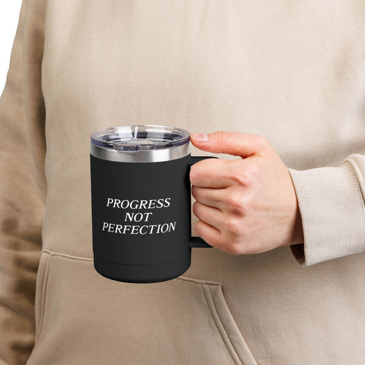 Progress Not Perfection 15oz. Coffee Mug Tumbler