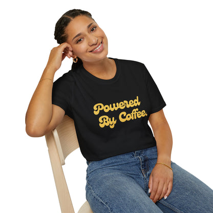 Powered By Coffee Unisex T-Shirt (Yellow)