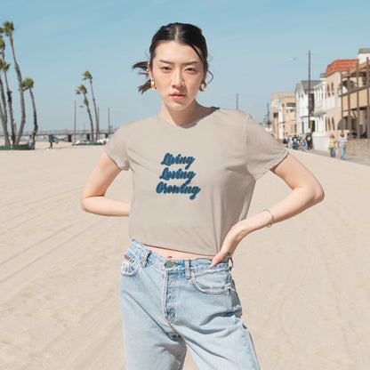 Living, Loving Grwoing Crop Tee