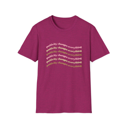 Positivity Changes Everything Unisex T-shirt (Neutral)