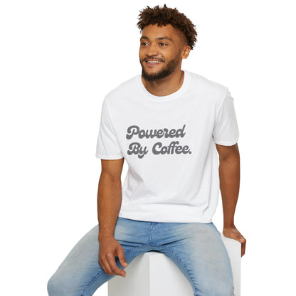 Powered By Coffee Unisex T-Shirt (Grey)