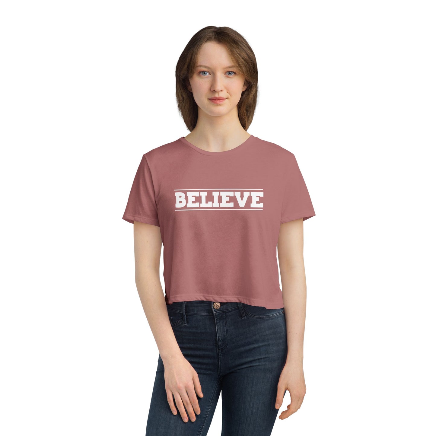 Believe Crop Tee