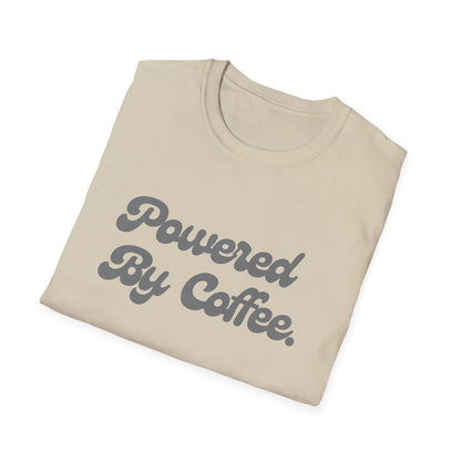 Powered By Coffee Unisex T-Shirt (Grey)