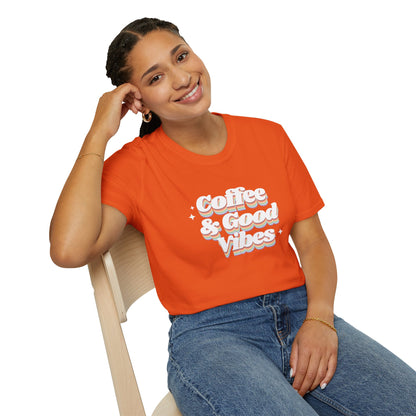 Coffee & Good Vibes Casual Wear Unisex T-Shirt