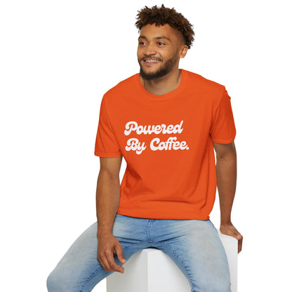 Powered By Coffee Unisex T-shirt (White)