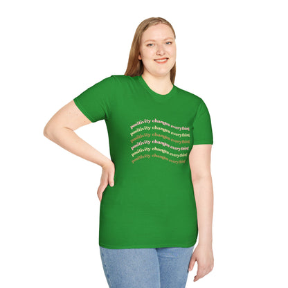 Positivity Changes Everything Unisex T-shirt (Neutral)