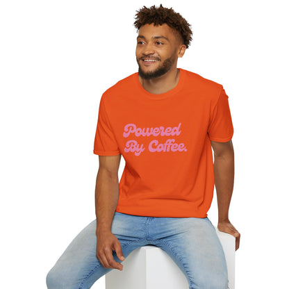 Powered By Coffee Unisex T-Shirt (Pink)