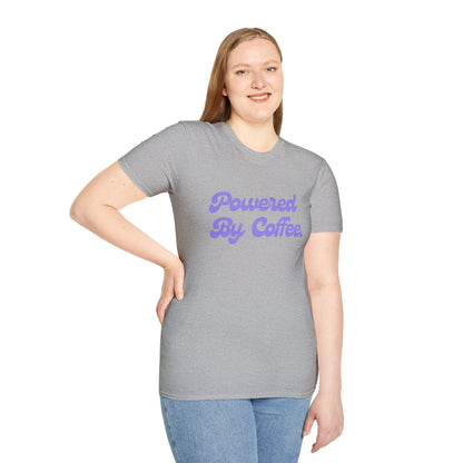 Powered By Coffee Unisex T-Shirt (Purple)