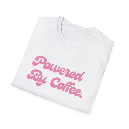 Powered By Coffee Unisex T-Shirt (Pink)
