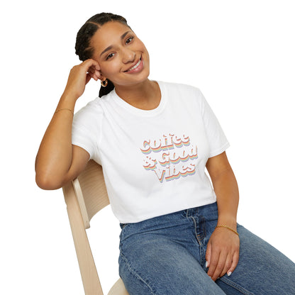 Coffee & Good Vibes Casual Wear Unisex T-Shirt