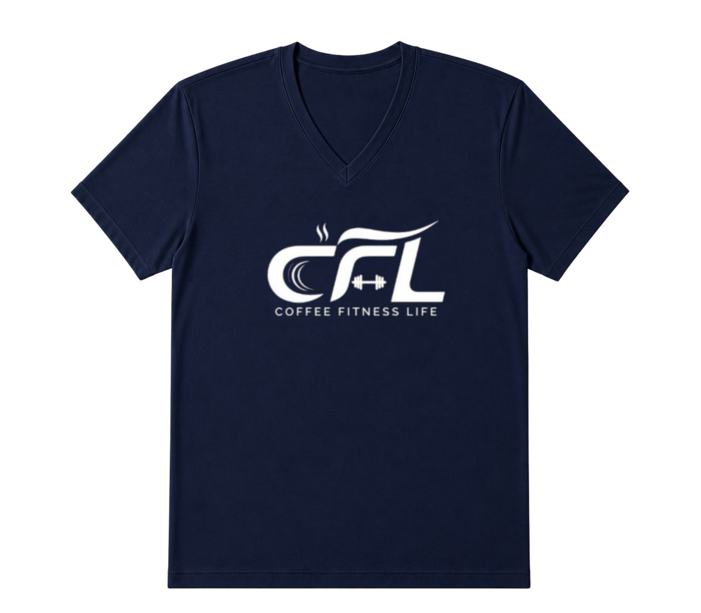 CFL Logo Design V-Neck Unisex T-Shirt for Men and Women | Premium Cotton Streetwear Tee