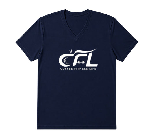 CFL Logo Design V-Neck Unisex T-Shirt for Men and Women | Premium Cotton Streetwear Tee