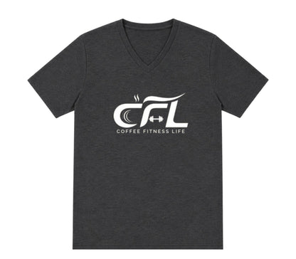 CFL Logo Design V-Neck Unisex T-Shirt for Men and Women | Premium Cotton Streetwear Tee