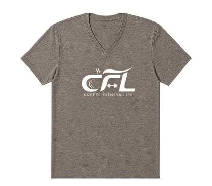 CFL Logo Design V-Neck Unisex T-Shirt for Men and Women | Premium Cotton Streetwear Tee