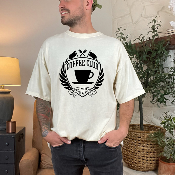 Coffee Club Unisex Heavyweight t-shirt