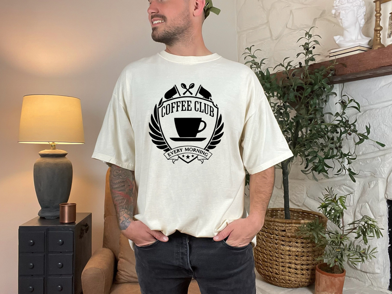 Coffee Club Unisex Heavyweight t-shirt