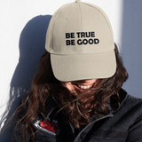 Be True Be Good Organic dad hat (Black)