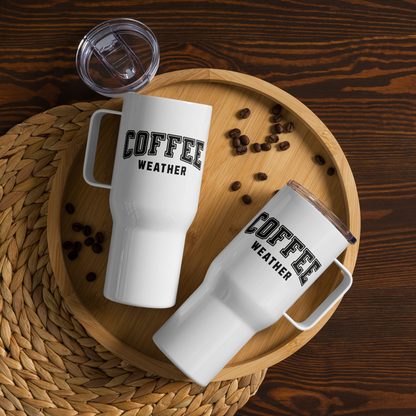 Coffee Weather Travel Mug With Handle