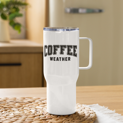Coffee Weather Travel Mug With Handle