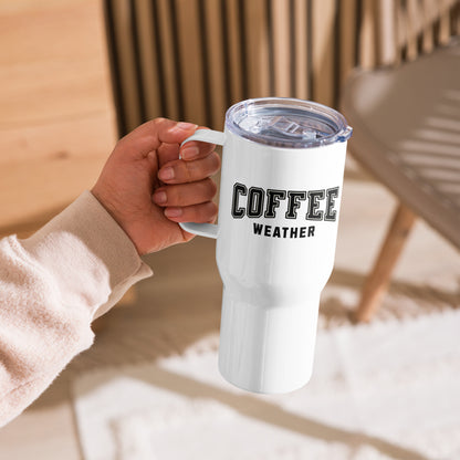 Coffee Weather Travel Mug With Handle