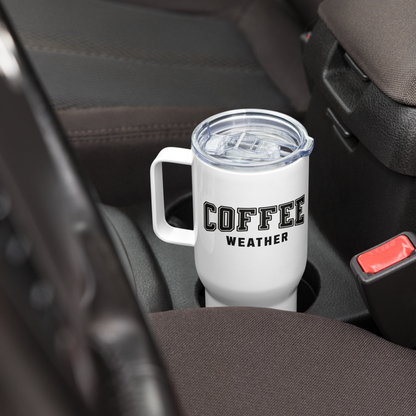 Coffee Weather Travel Mug With Handle