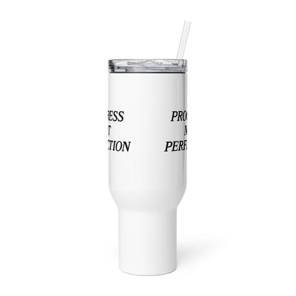 Progress Not Perfection Travel Mug With Handle