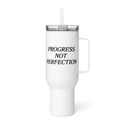 Progress Not Perfection Travel Mug With Handle