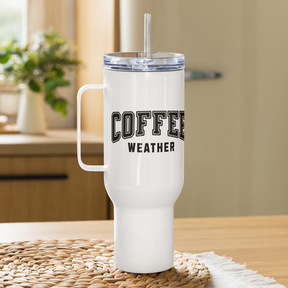 Coffee Weather Travel Mug With Handle